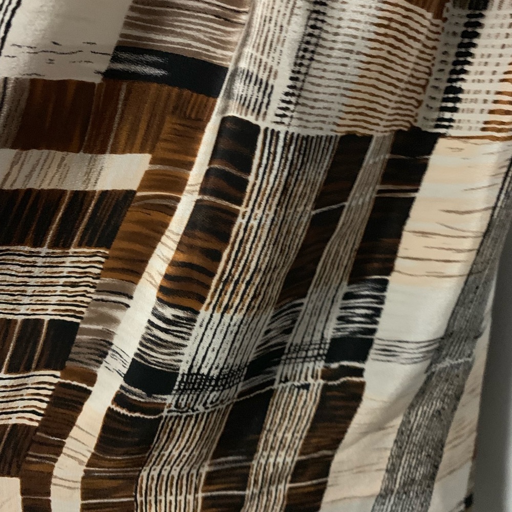 Plenty by Tracy Reese Faux Patchwork Silk Dress 8 - Picture 5 of 8